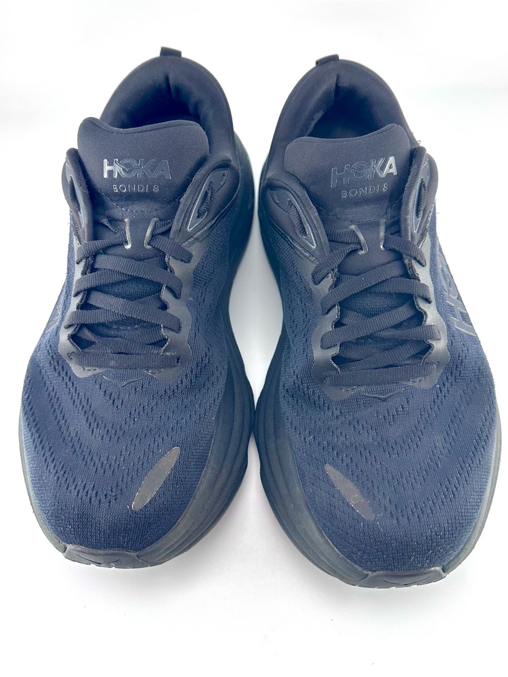 Hoka One One Bondi 8 Black Running Shoes Men’s 8 4E Extra Wide 1127955 BBLC